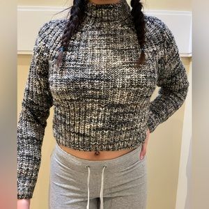 Wilfred Cropped Mockneck Sweater, Size M